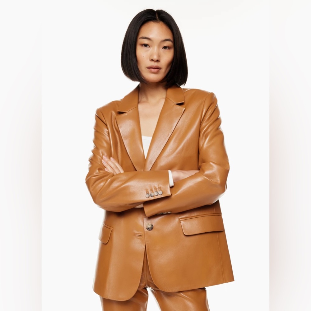 Aritzia Memories Blazer - Rich Chestnut
